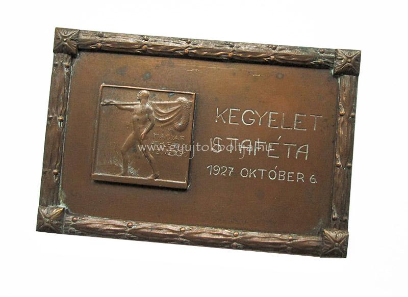 Magyar Athletikai Szövetség Kegyelet Staféta 1927. október 6.